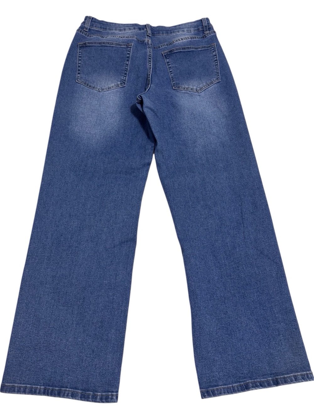 Lookbook High Waist Jean Straight Leg Ankle Length Pants Classic Blue Large - Picture 4 of 9